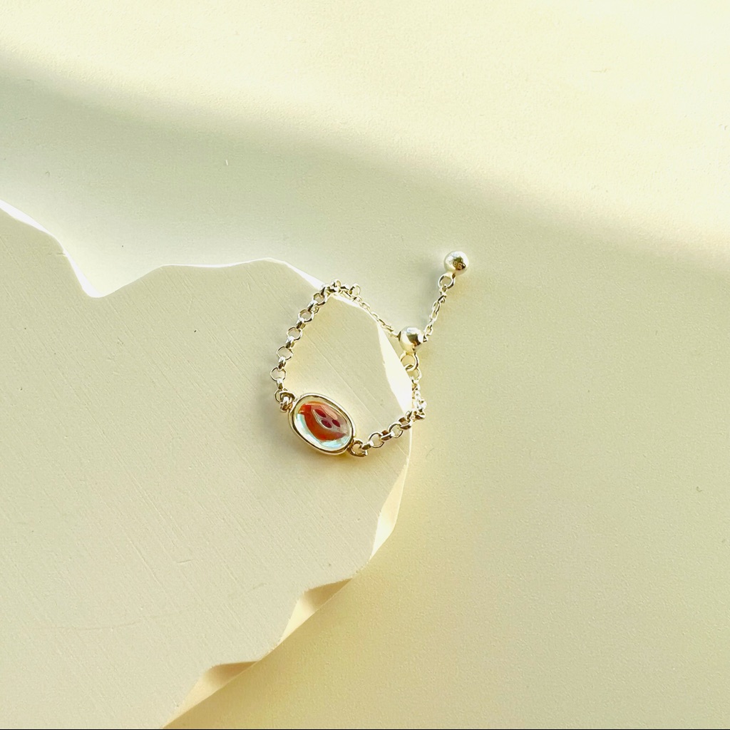 Moonstone Adjustable Ring